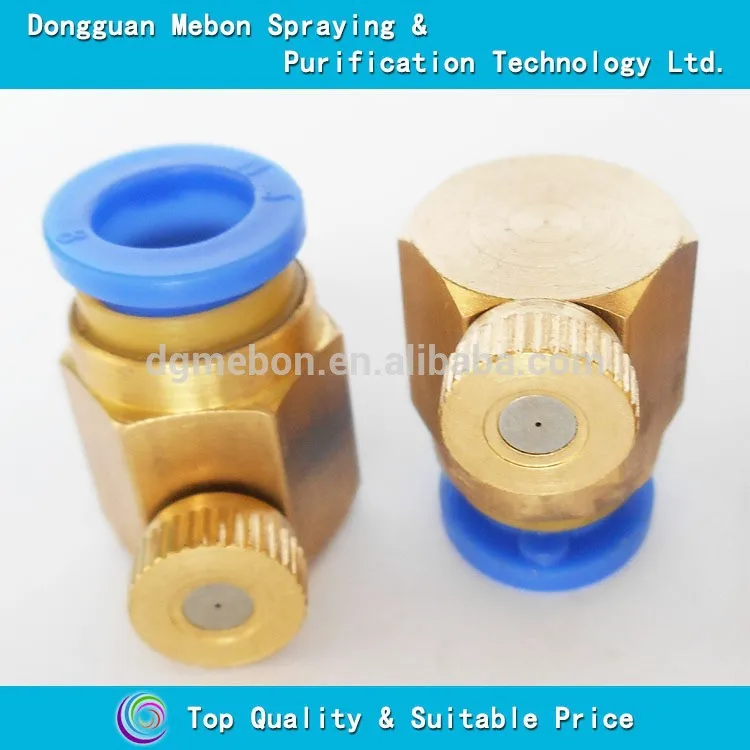 

Free shipment,50 pcs of fog tips with fitting,brass mist tips with fitting