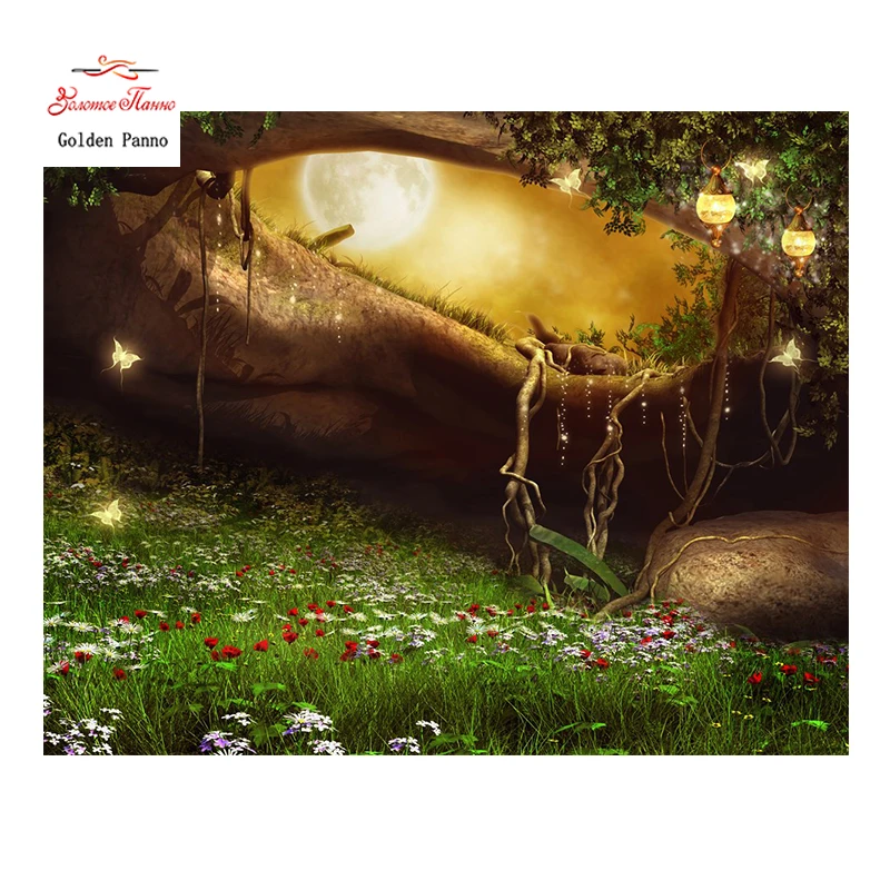 

Golden Panno,Needlework,DIY DMC Cross stitch,Sets For Embroidery kit 14ct unprinted outside world cross-Stitching,christmas 0125