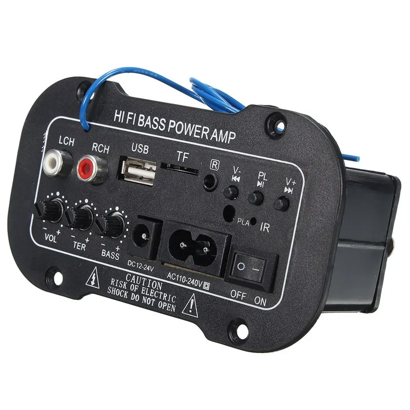 

New 30W Amplifier Board Audio bluetooth Amplificador USB dac FM radio TF Player Subwoofer DIY Amplifiers For MotorcycleCarHome