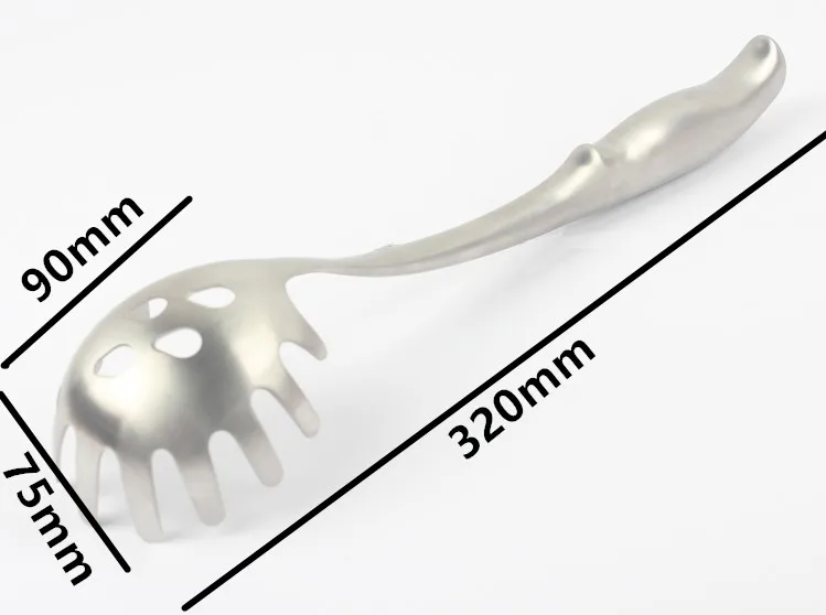 12.5 ''Нержавеющая сталь паста Вилы/спагетти сервера Пособия по кулинарии и Кухня гаджет