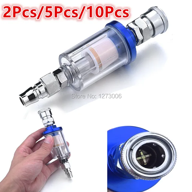 2/5/10pcs Mini Oil water Separator Filter Separator Spray Pump For