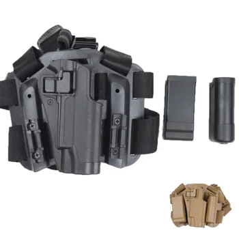 

Quick Tactical Right Hand 1911 holster Paddle Leg Belt Thigh Hard Drop Holster for Colt 1911