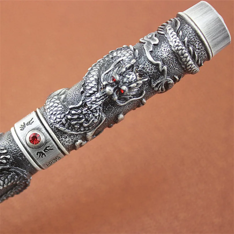 Винтажная Роскошная Шариковая ручка Jinhao с двумя искусственными жемчужинами