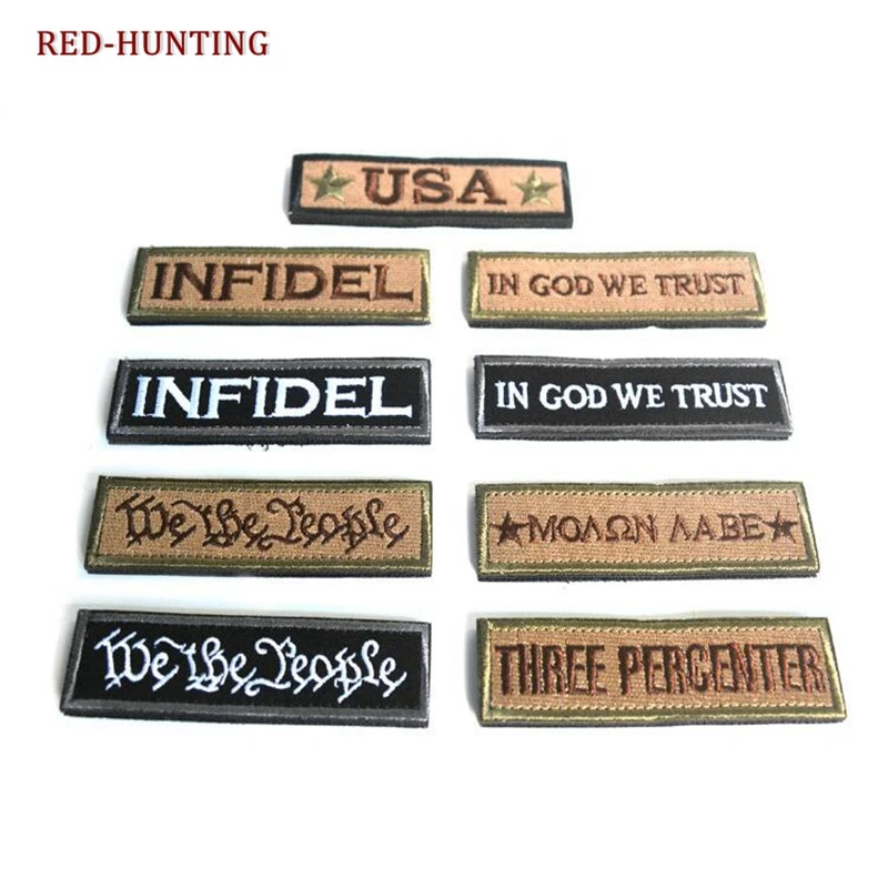 

IN GOD WE TRUST Tactical Morale Patch US Army Badge Tactical Hat Morale Patch Military Uniform Accessory