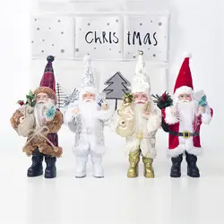 Рождественский стоящий Санта-Клаус, фигурка отца, рождественские украшения для помещений, подарки, снеговик, украшение, фестиваль