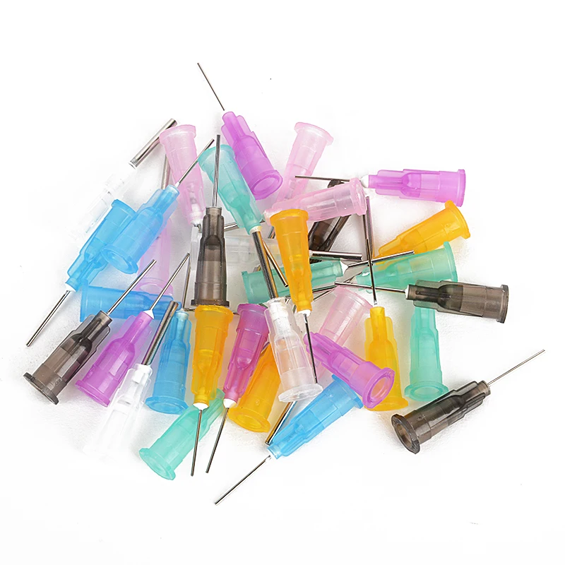 35pcs Precision Dispensing Needles Tips for Glue Liquid Dispenser Syringe 14 Gauge to 25 Gauge