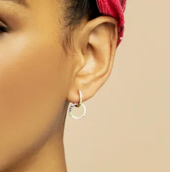 

2019 New Za Resin Large Link Drop Earrings For Women Geometric Long Dangle Statement Earrings Fashion Party Jewelry Pendientes