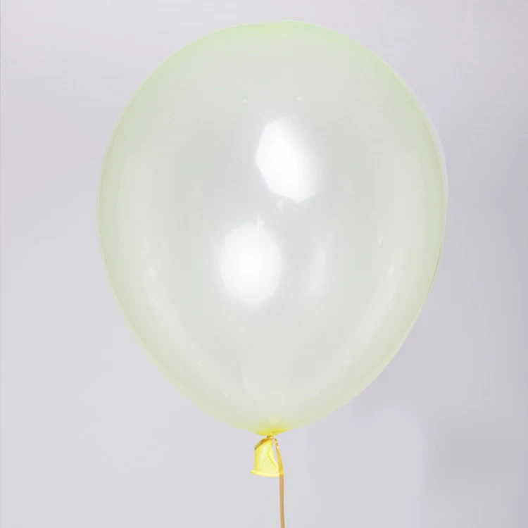 50/100 шт 10 дюймов без морщин с украшением в виде кристаллов пузырь воздушные шары на день рождения вечерние Декор прозрачный Bobo воздушные шары Гирлянда Свадебный Поставки - Цвет: yellow