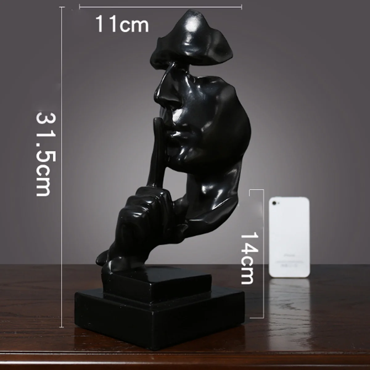 Нордический стиль смолы тихие статуи Ретро абстрактные персонажи Статуэтка не говорить миниатюрная скульптура домашний рабочий стол ремесло подарок