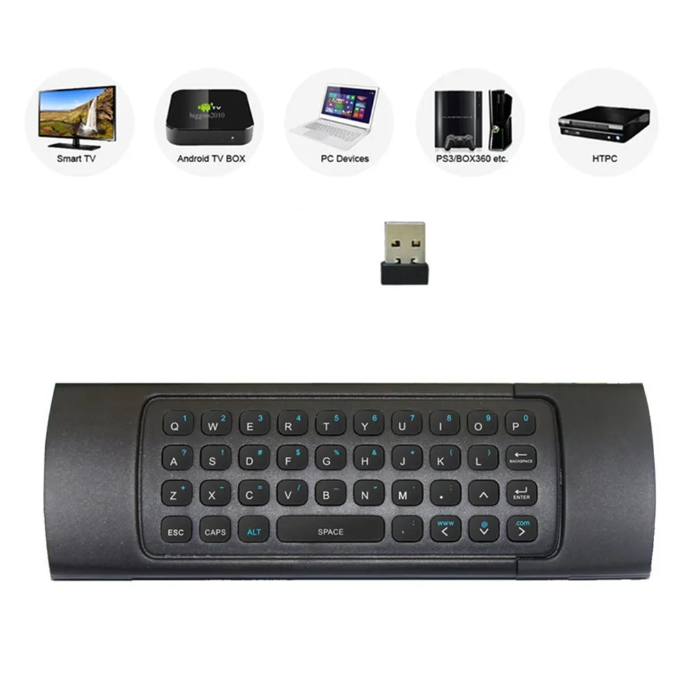 AMOBSAT MX3 2,4G беспроводной пульт дистанционного управления с клавиатурой для Smart Android 7,1 tv Box x96 mini s905w tx3 tv box