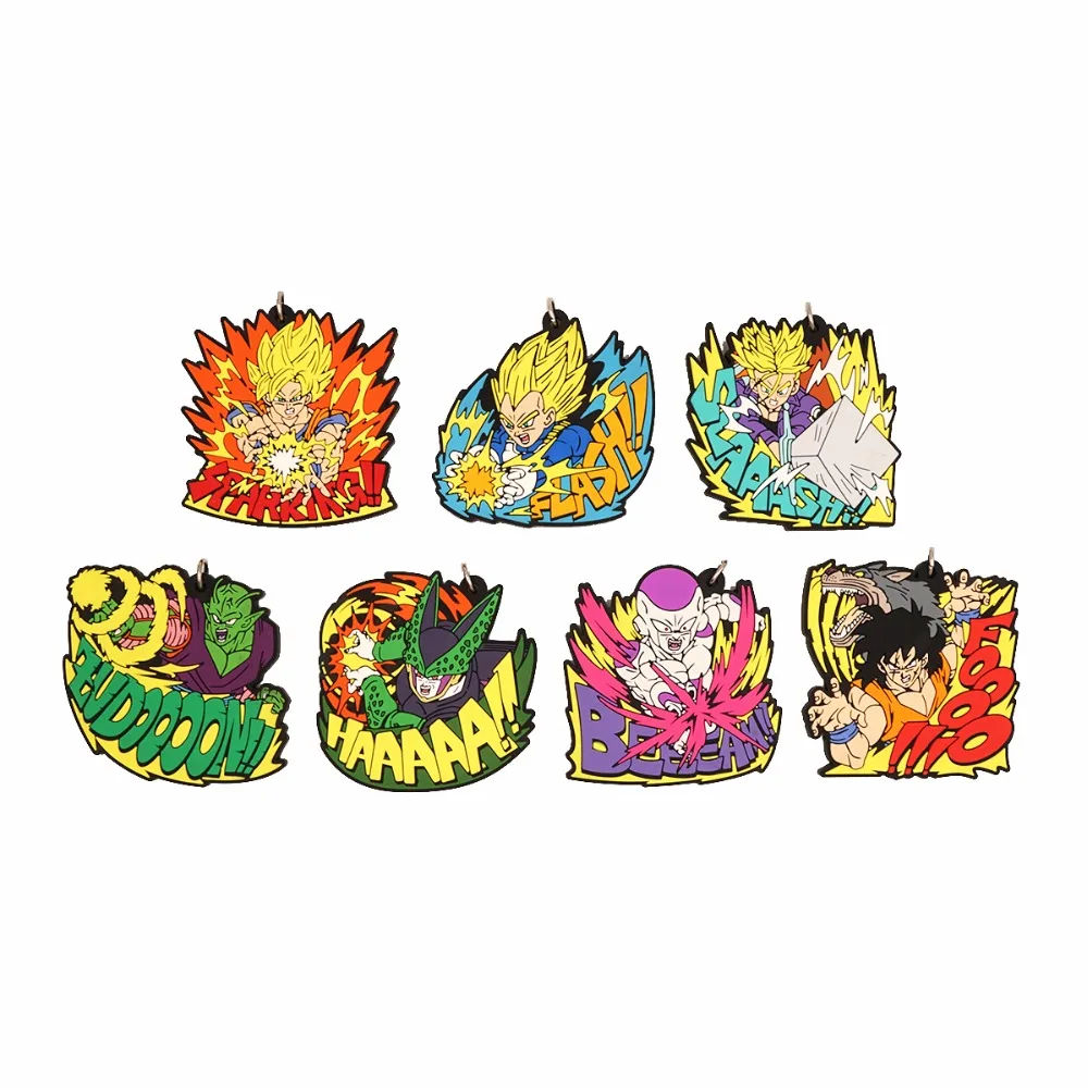 

DRAGON BALL Anime Son Goku Vegeta Piccolo Torankusu Frieza Cell Yamcha Rubber Strap Keychain