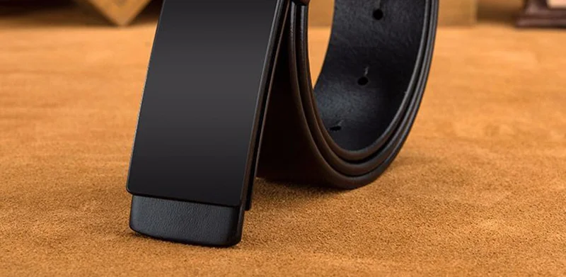 CUKUP высококачественные Брючные ремни из воловьей кожи мужские брендовые черные пустые гладкие пряжки мужские 3,3 см широкий пояс для NCK601