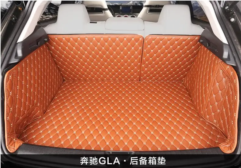 

Full Rear Trunk Tray Liner Cargo Mat Floor Protector foot pad mats for Benz GLA X156 200 220 250 260 300 2014-2018 (6colors)
