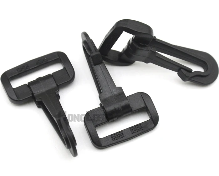 40pcs/lot M01125mm 1inch Black Pom Plastic Spring Snap Clip Hooks