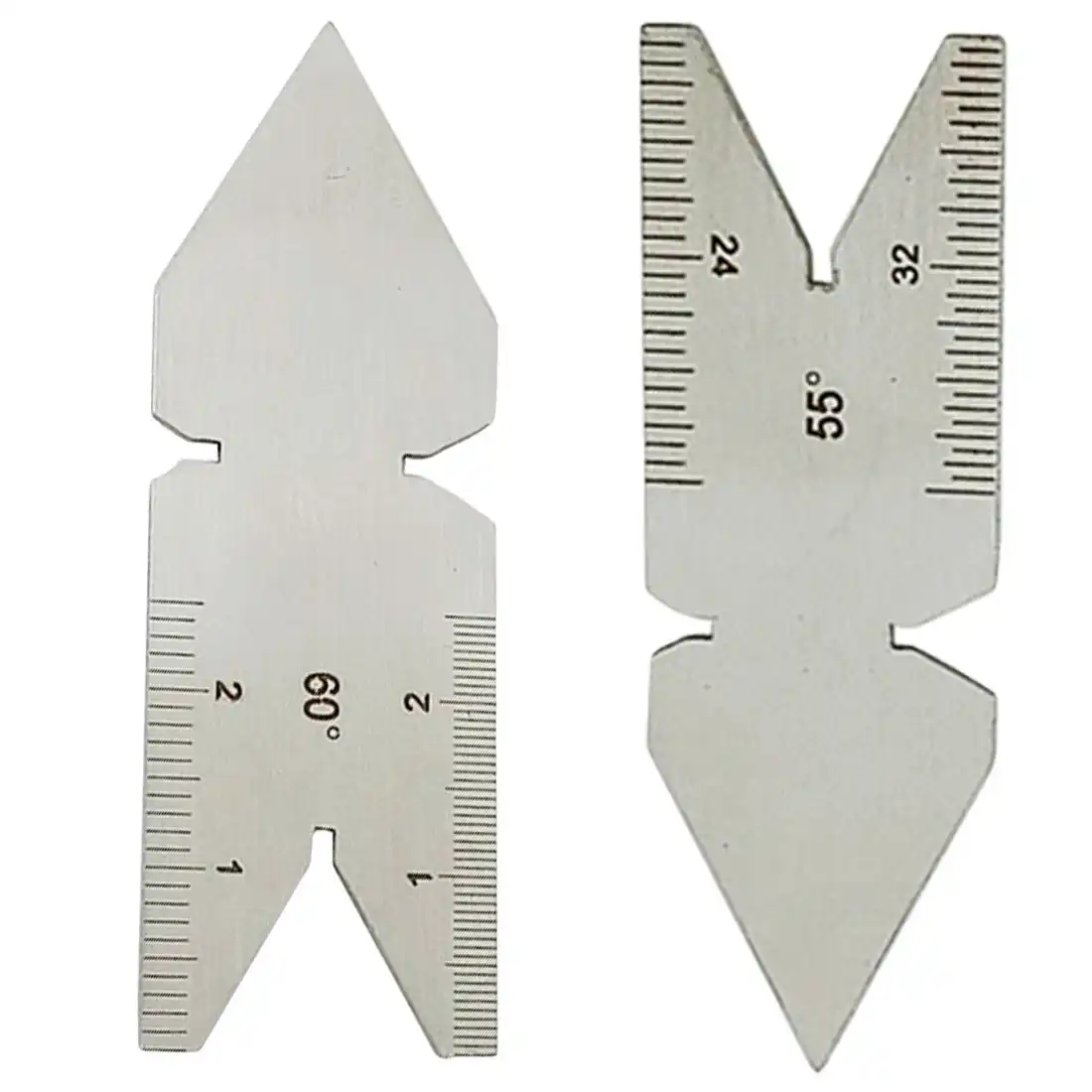 55/60 Center Gauge Angle Degrees Template Inch Metric Screw Thread