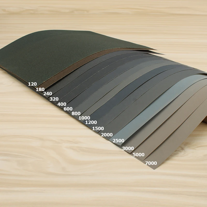 10 Sheets Wet and Dry Sanding Paper 1000 3000 5000 (9x11-Inch)
