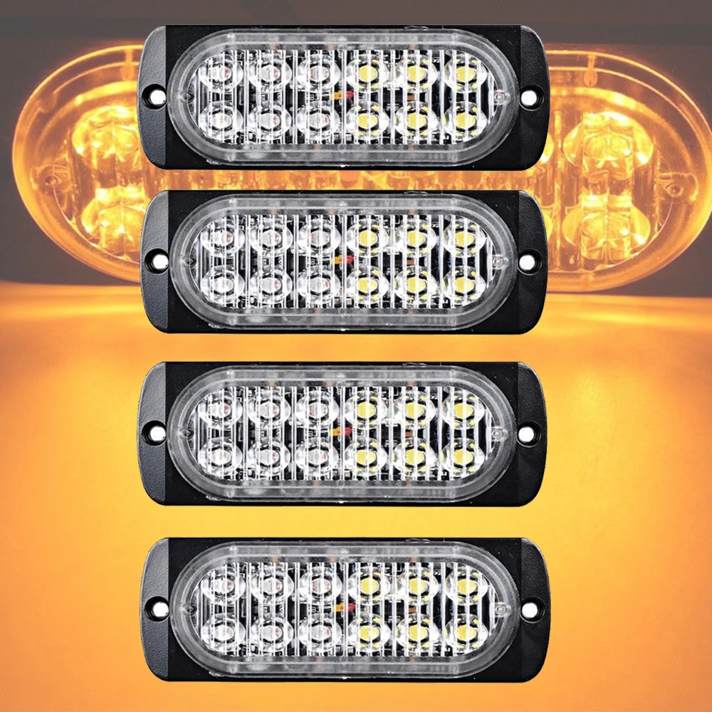 6-Watt Red Ultra Slim LED Strobe with 19 Flash Patterns 6-Watt Red Ultra Slim LED Strobe with 19 Flash Patterns
