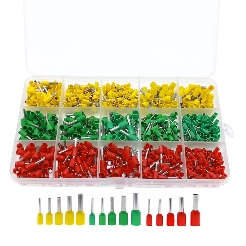 

Free Shipping 600pcs/set tube terminals 3 colors Connector Cord Pin End Cable wire Bootlace Ferrules kit for 22~12AWG
