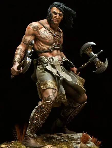 

75mm Resin Figure Wild Warrior 1pc (no base) Model Kit