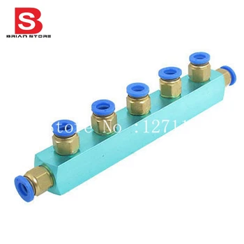 

Air Hose Fitting 8mm 5 Way Push in to Connect Quick Coupler Ygjdm