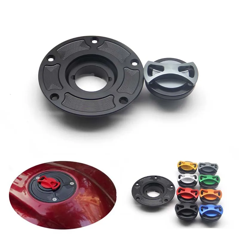 

For Ducati 600 750 900 SS ST2 ST3 ST4 848 1098 1198 All Years Motorcycle CNC Aluminum Keyless Fuel Tank Gas Cap Cover