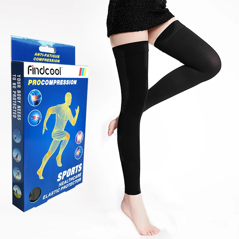 Findcool Knee-High Medical Compression Stockings Varicose Veins Stocking  Compression Brace Wrap Shaping for Women Men