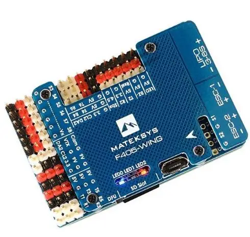 

Matek MatekSys F405-WING STM32F405 Flight Controller Control With INAVOSD MPU6000 BMP280 /Support Fly Wing Fixed Wing