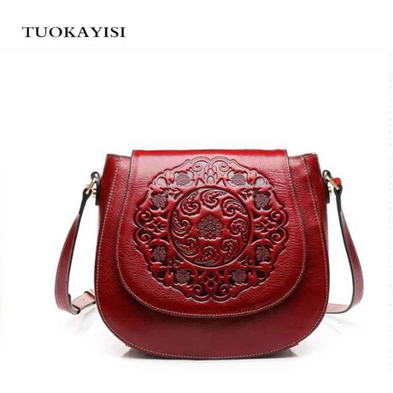 

Fashion Soft GenuineLeather Small Chain Bag Women Embossing Soft Leather Handbag Elegant Ladies Flap Shoulder Bag Messenger Blue