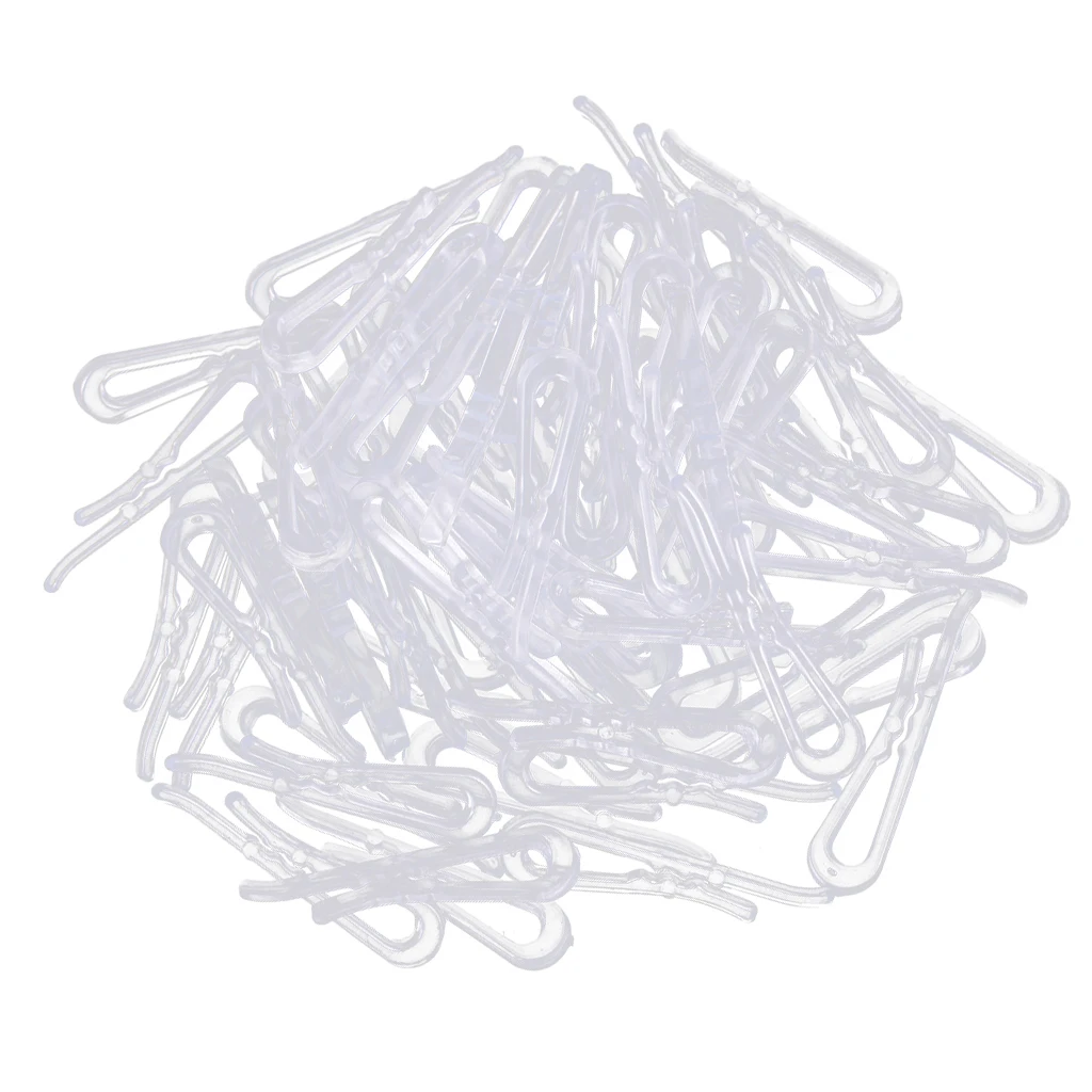 200Pcs 40*3mm Plastic Clip With Teeth For Dress Shirt Garment Packaging DIY