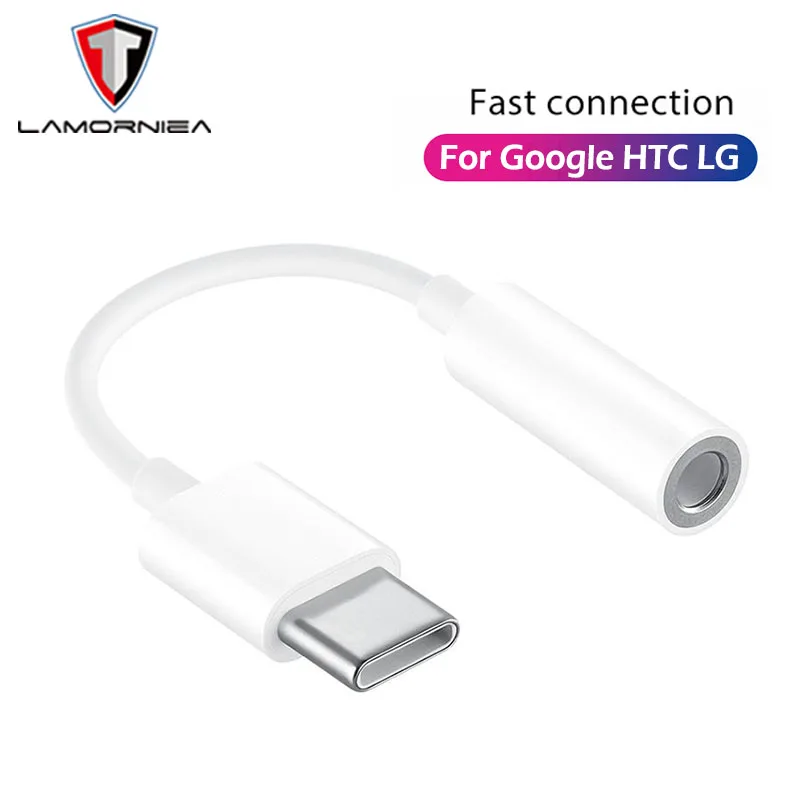 Lamorniea для адаптера наушников Type C 3 5 мм Google Pixel 2 Nexus HTC U11 U12 OPPO LG DAC Chip USB Digital To