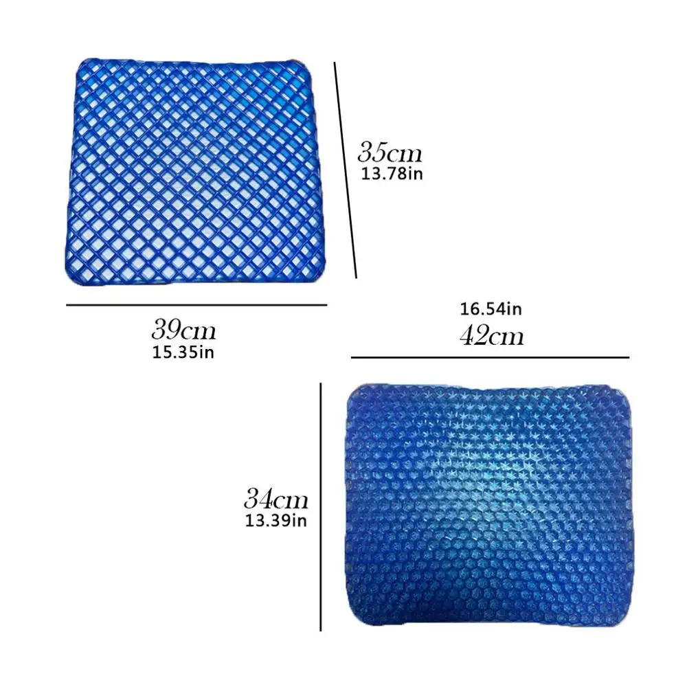 Large Size Elastic Gel Cushion,Gel Egg Cushion Gel Sit Cushion Honeycomb Car Sofa Cushion Cervical Health Care Pain Pad