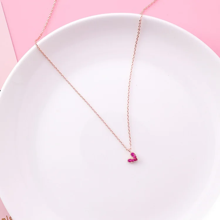 

Choker Collares Moana Rose Necklace For Women Love Heart Pendant Chocker The Same Amount Of Net Valentine's Day Gift Jewelry