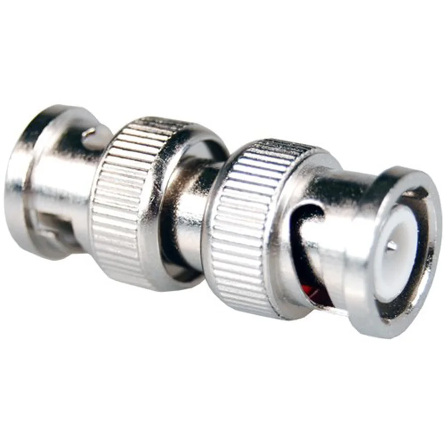 2Pcs BNC Male to Male Coaxial Coupler Straight Adaptor Connector M/Min