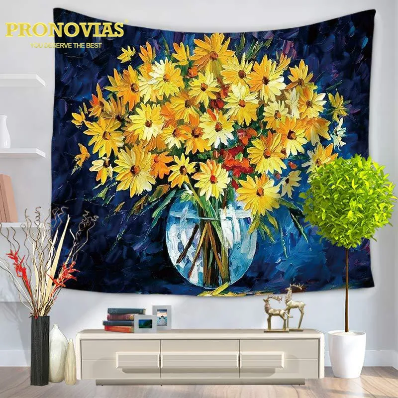

Pronovias artistic floral tapestry,wall carpet as home decor