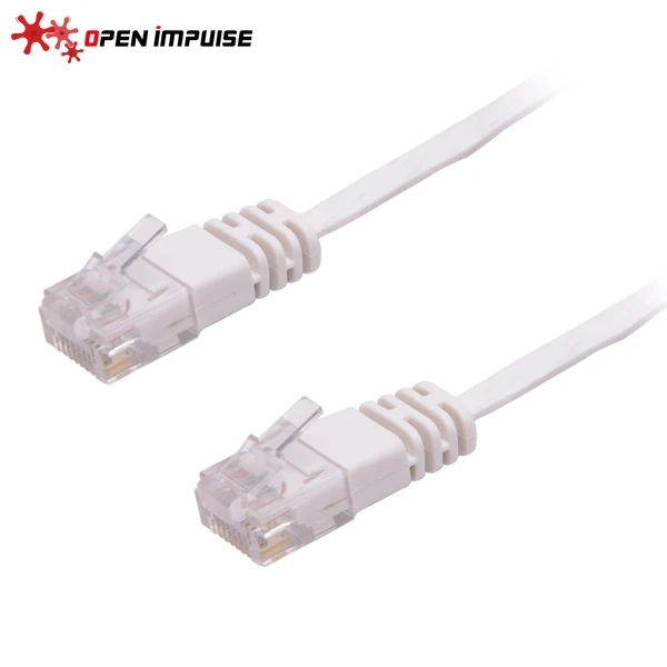 Открытый импульсный 1 м/3 3 фута ультра тонкий Плоский CAT6 UTP Ethernet Патч-Кабель белый