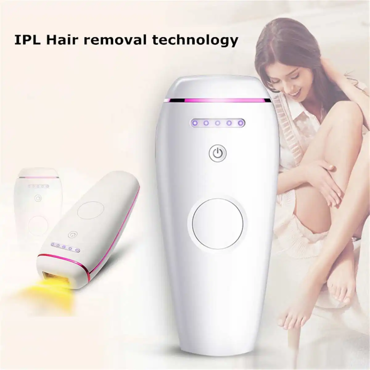

Mini Handheld Laser Epilator Depilador Facial Permanent Hair Removal Device Whole Body Laser Hair Remover Machine 500000 Flashes
