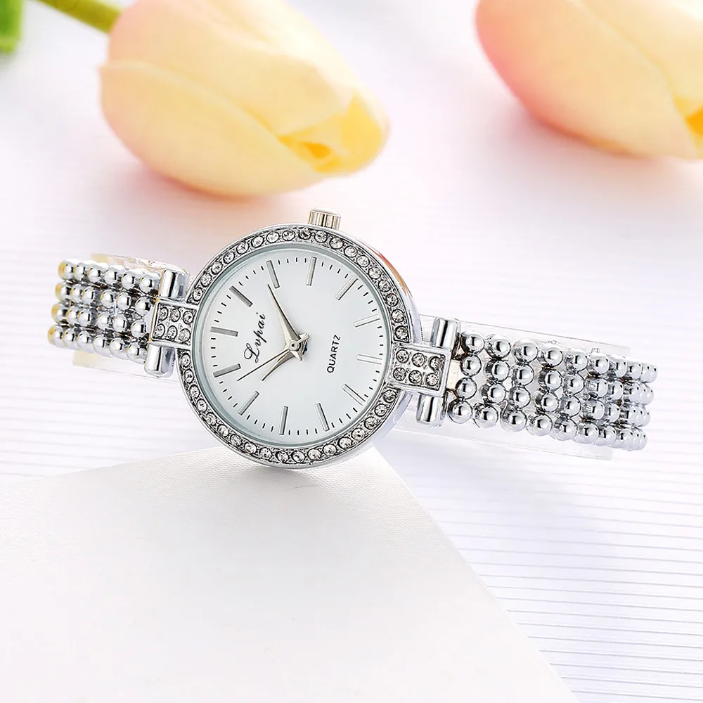 Модные женские часы с циферблатом кварцевые наручные часы роскошные женские часы с бретель со стразами простые часы Relogio Feminino@ 50