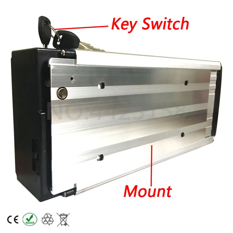 Clearance 48V Lithium battery 48V 27AH electric bicycle battery 48V 27Ah Lithium battery LG cell with with Tail Light for 48V 1000W Motor 3