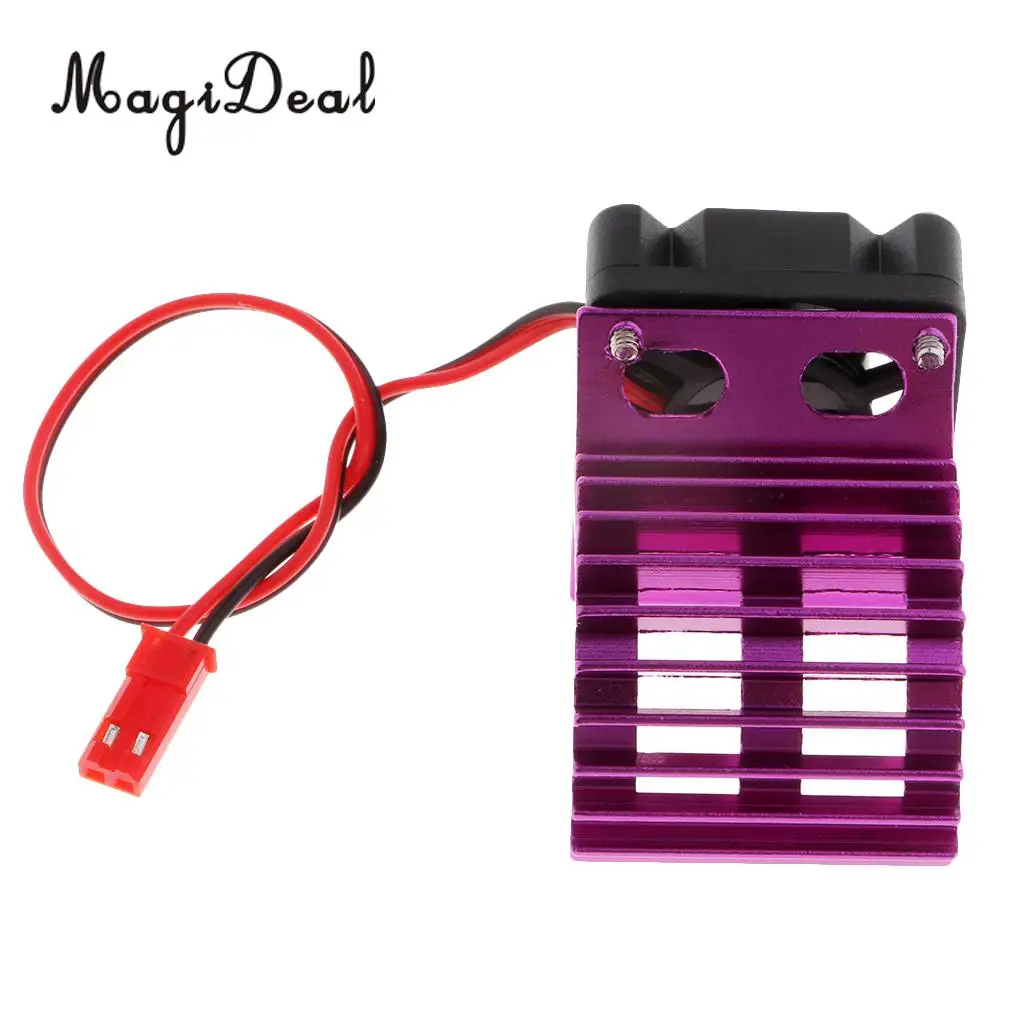 RC Car Accessories Aluminum Heat Sink with Cooling Fan for 24-28mm Size Brushless Motor and 370/380 Motor