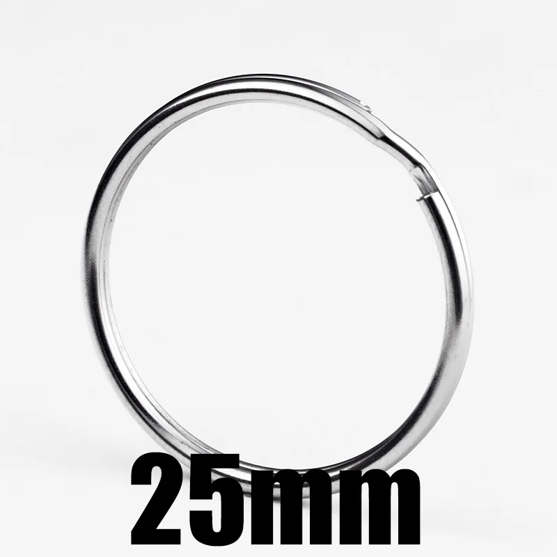 10pcs 25mm Nickel Plated Steel Split Key Rings keyring for DIY Chain Accessories | Украшения и аксессуары