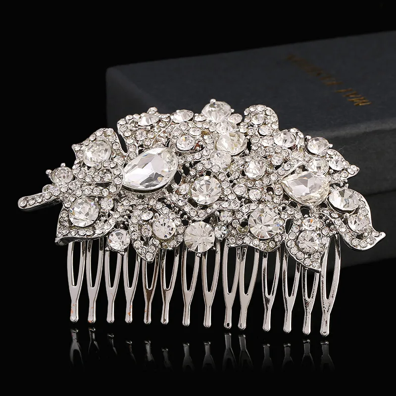 Bridal Wedding Hair Comb Crystal Rhinestones Women Hair Side Combs