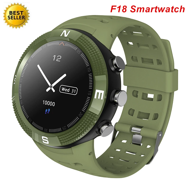 

F18 Outdoor GPS Sports Smartwatch IP68 Waterproof Compass Heart Rate Bluetooth 4.2 Smart Watch Saatler Stratos 2