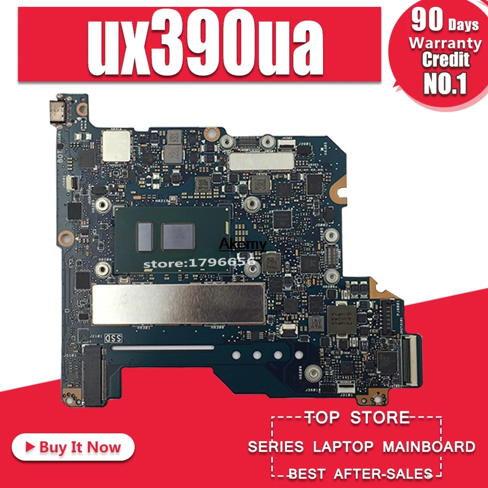  laptop Motherboard For ASUS ux390uak ux390ua ux390u UX390 Mainboard 8G/16G RAM i7-6500U i7-7500U ex