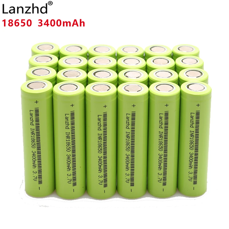 40-400 шт Новинка 18650 3,7 V 3400mAh INR18650 литий-ионный аккумулятор 30a ток Аккумулятор для ноутбука мобильного питания ноутбука