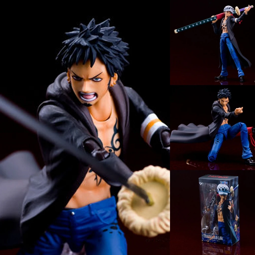 MegaHouse переменные герои действия одна деталь Луффи Ace Зоро Сабо Law Nami Dracule Mihawk ПВХ фигурка Коллекционная модель игрушки - Цвет: law