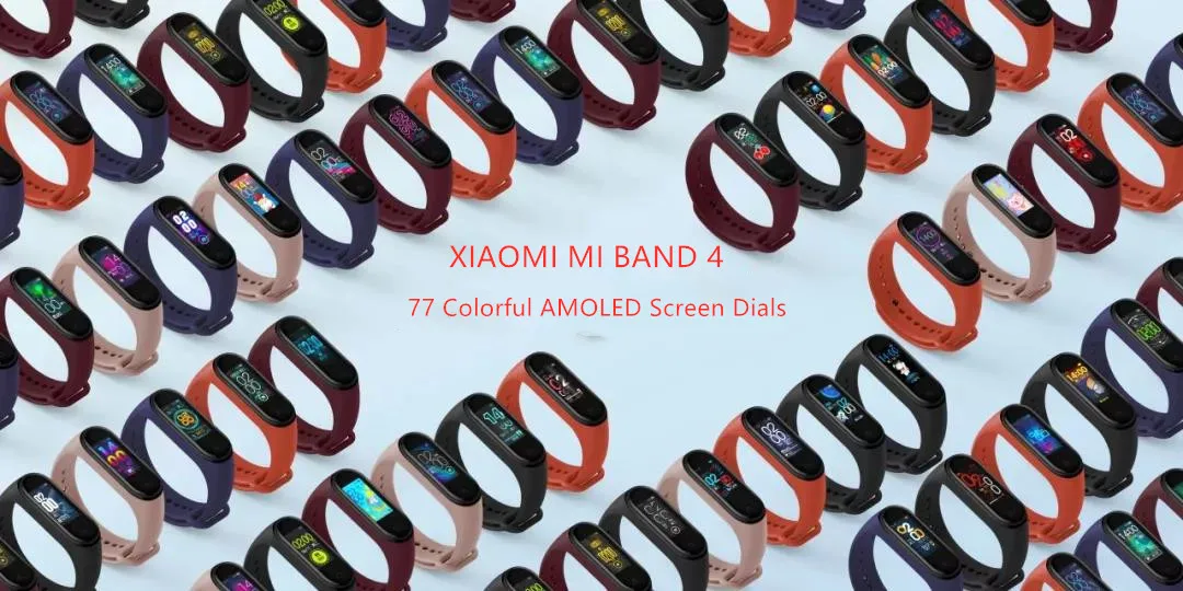 Xiaomi Mi-браслет 4 для спорта, сна, сердечного ритма, фитнеса, 135 мА/ч, цветной AMOLED экран, Bluetooth 5,0, Xiaomi Mi-браслет 4