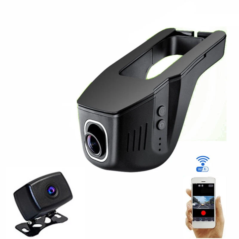 

Wifi 1080P Hidden Full HD Car DVR Auto Camera Video Recorder Dash Night Vision Front Back Double Camera