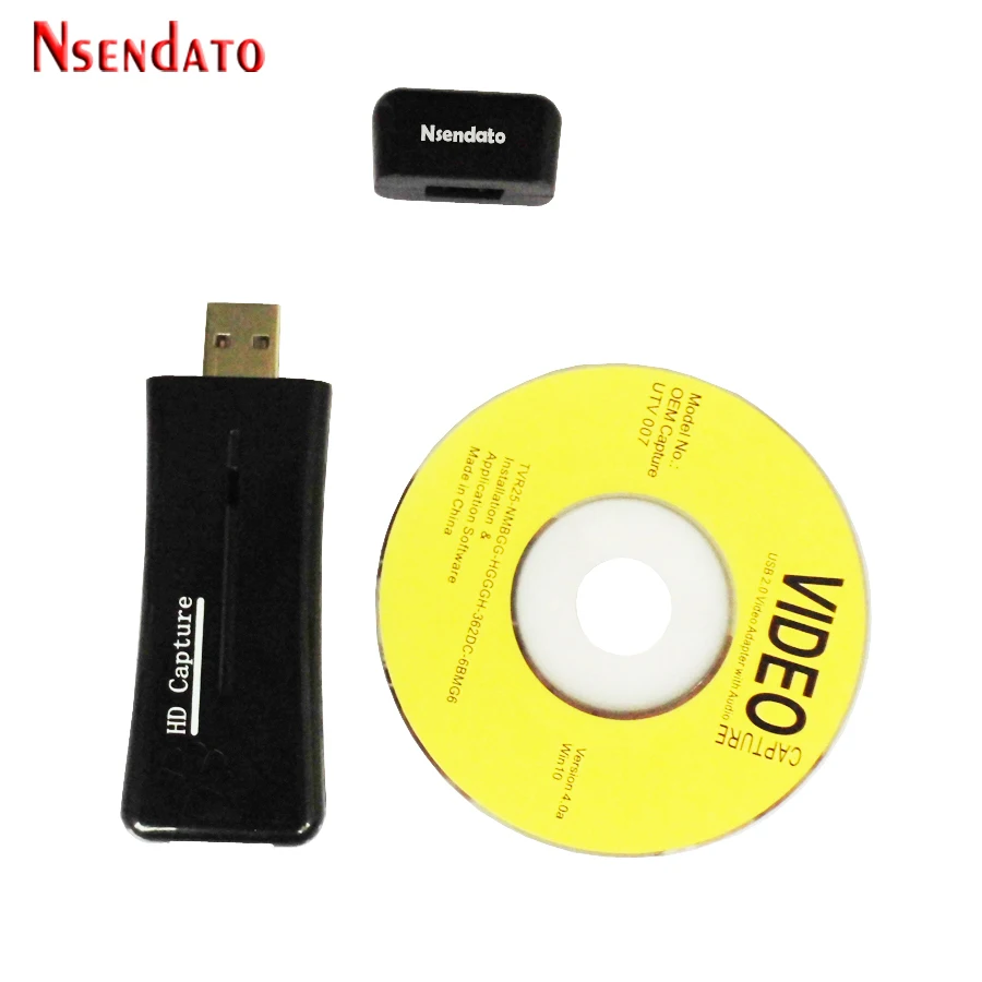 Nsendato UTV 007 USB2.0 к HDMI видео Catpure карта конвертер USB 2,0 HD 1 способ видеокарты адаптер для Windows XP/Vista/7/8/10