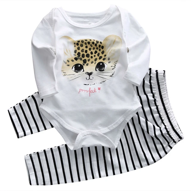 Baby Girl Clothes 2017 Cute Cat Baby Girls Long Sleeve CAT Print