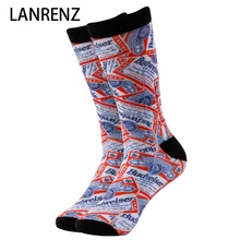 2017 I love beer printing Men and women fashion Funny socks 3d printed socks 200 knitting oil painting compression socks